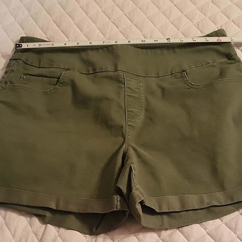 Time and Tru Olive Cargo Shorts